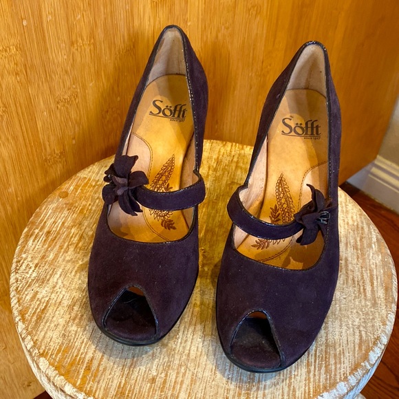 Sofft Mauve Suede 3 inch heels in great condition! - Picture 2 of 5